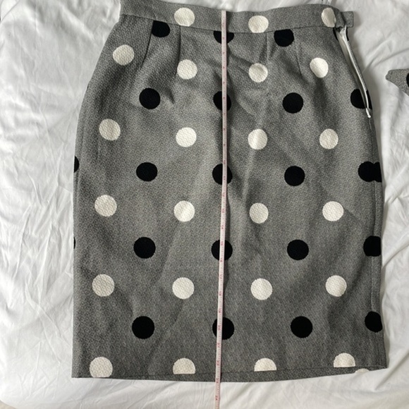 Authentic Vintage Givenchy polka dot skirt suit - Picture 7 of 14